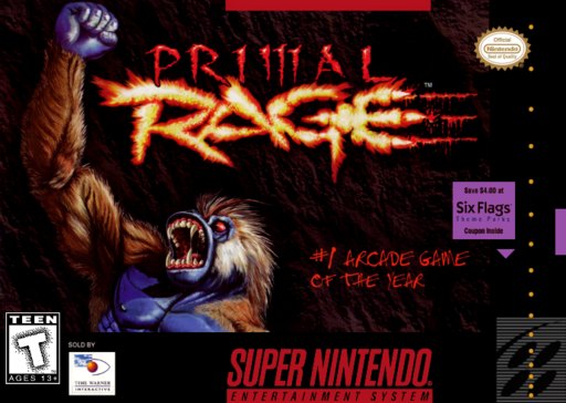 Primal Rage box art