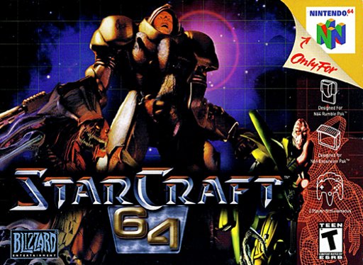 StarCraft 64 box art