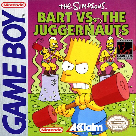 The Simpsons: Bart vs. the Juggernauts box art