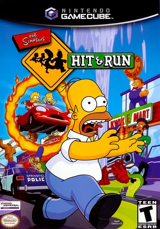 The Simpsons: Hit _ Run box art