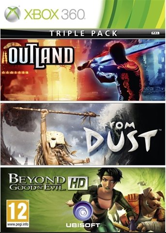 Triple Pack: Outland / From Dust / Beyond Good & Evil HD box art