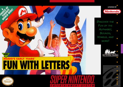 Mario's Early Years: Fun with Letters box art