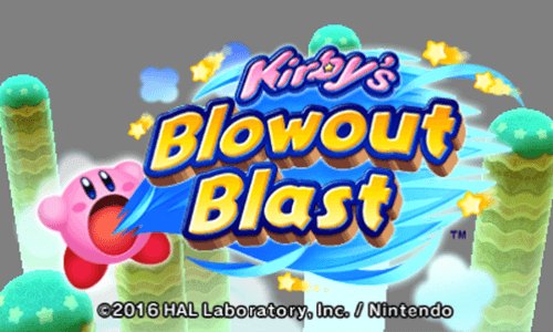 Kirby's Blowout Blast box art