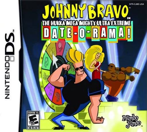 Johnny Bravo in the Hukka-Mega-Mighty-Ultra-Extreme Date-O-Rama! box art