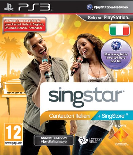SingStar Cantautori Italiani box art