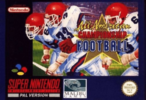 All-American Championship Football box art