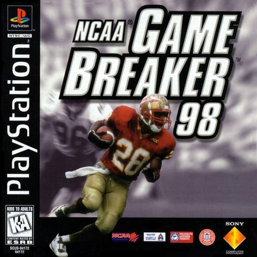 NCAA GameBreaker 98 box art