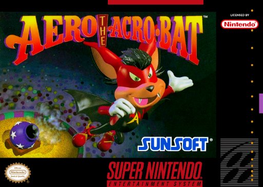 Aero the Acro-Bat box art