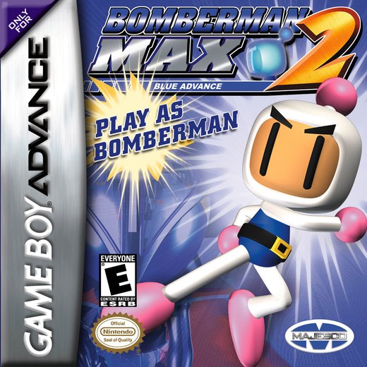 Bomberman Max 2: Blue Advance box art