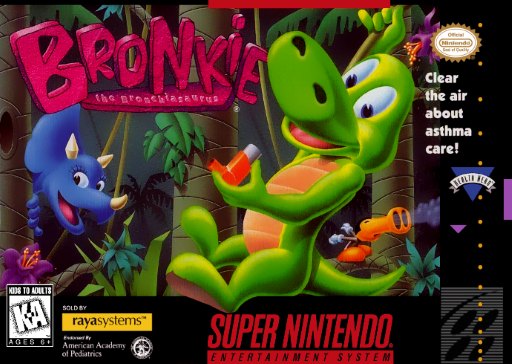 Bronkie the Bronchiasaurus box art