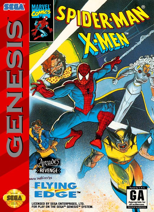 Spider-Man & X-Men: Arcade's Revenge box art