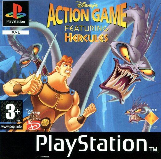 Disney's Action Game featuring Hercules box art