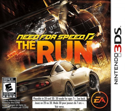 Need for Speed: The Run box art