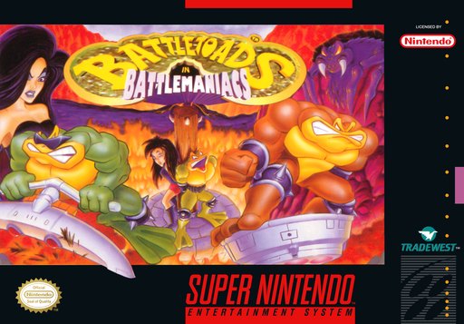 Battletoads in Battlemaniacs box art