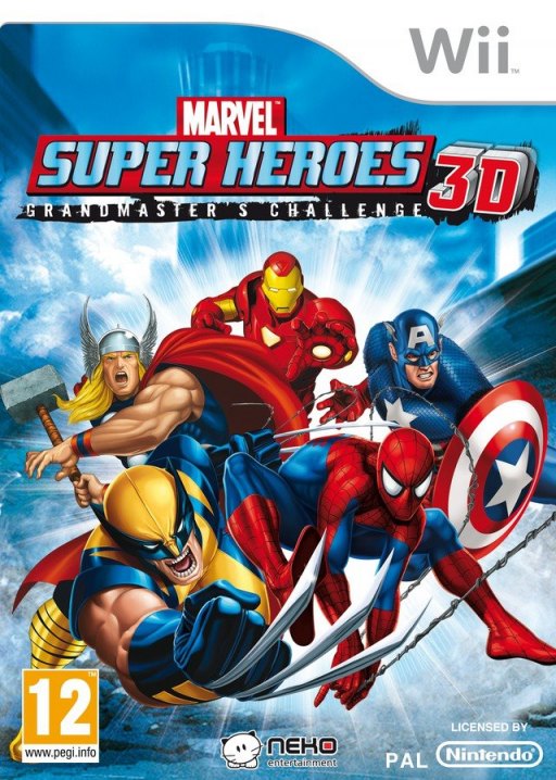 Marvel Super Heroes 3D: Grandmaster's Challenge box art