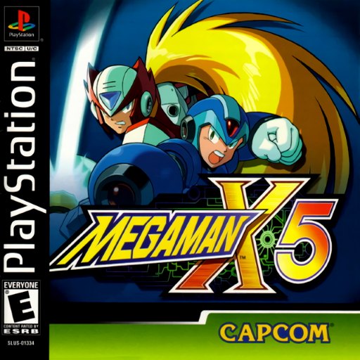 Mega Man X5 box art