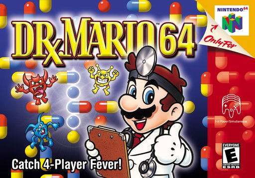 Dr. Mario 64 box art