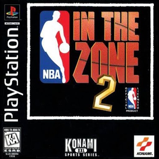 NBA in the Zone 2 box art