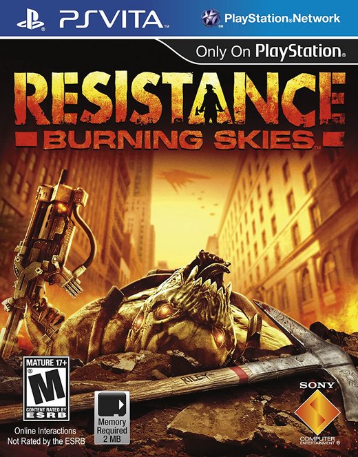 Resistance: Burning Skies box art