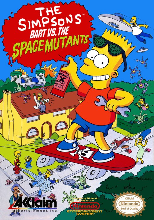 The Simpsons: Bart vs. the Space Mutants box art