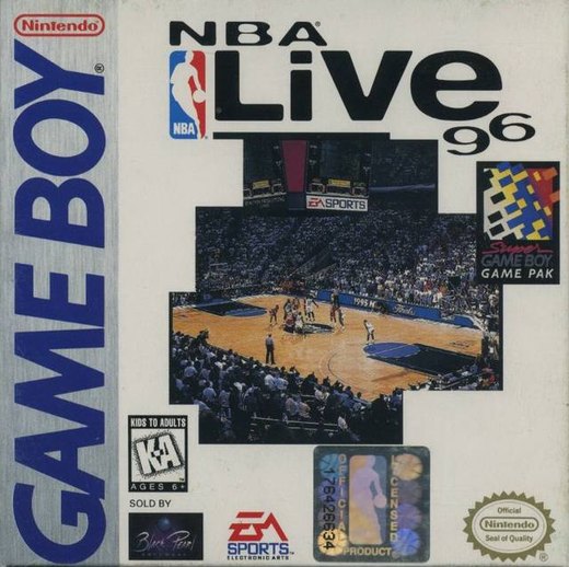 NBA Live 96 box art
