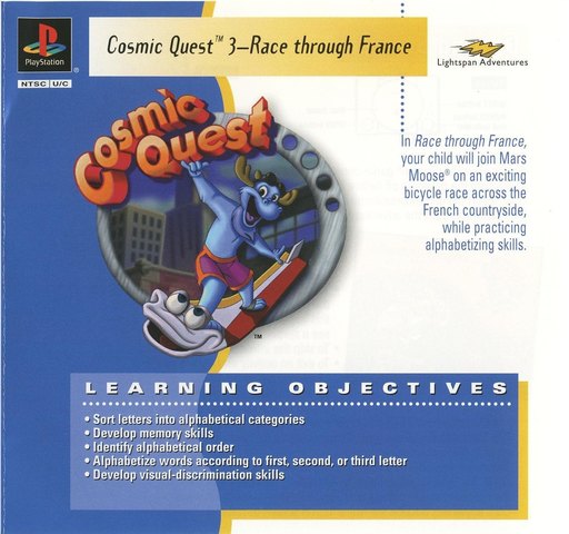 Mars Moose Cosmic Quest 3: Race Through France box art