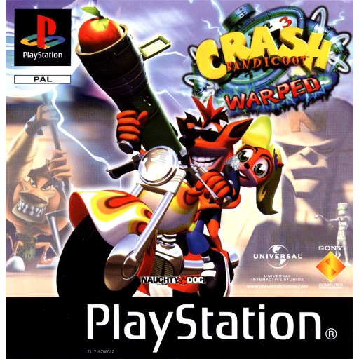 Crash Bandicoot 3: Warped box art