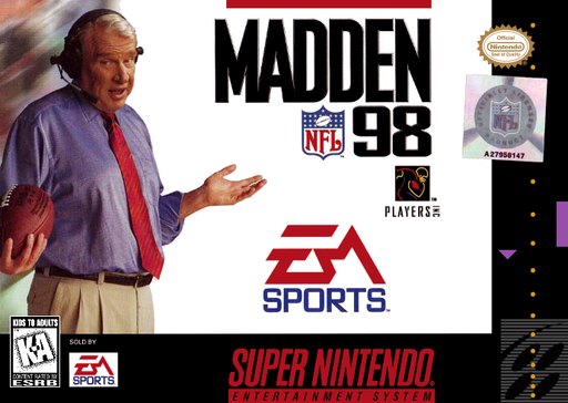 Madden NFL 98 box art
