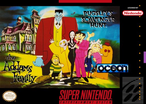 The Addams Family: Pugsley's Scavenger Hunt box art