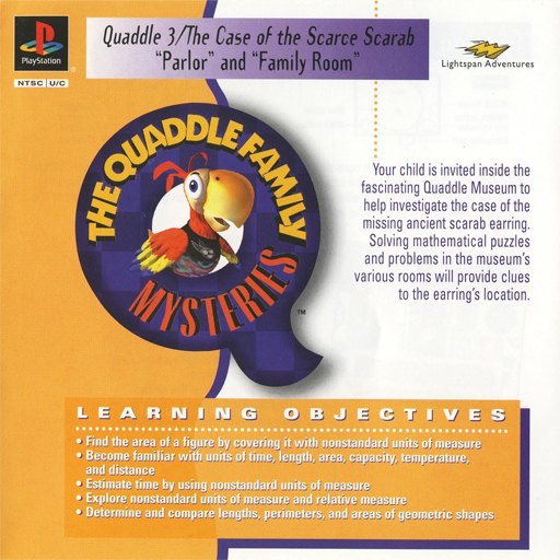 Quaddle Family Mysteries, The 3: The Case of the Scarce Scarab: Parlor _ Family Room box art
