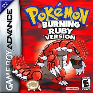 Pokémon Burning Ruby Advanced box art