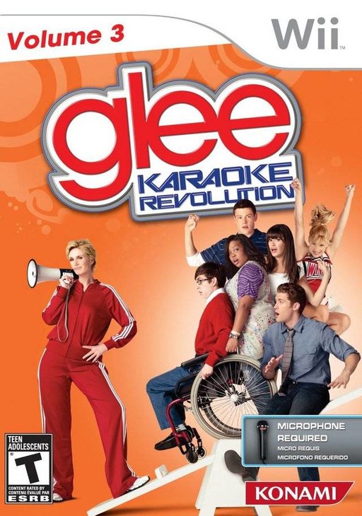 Karaoke Revolution Glee Volume 3 box art