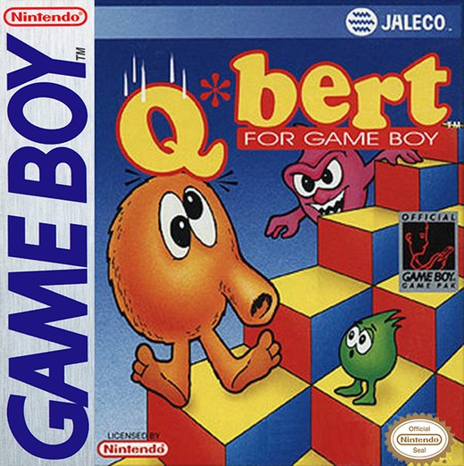 Q*bert for Game Boy box art