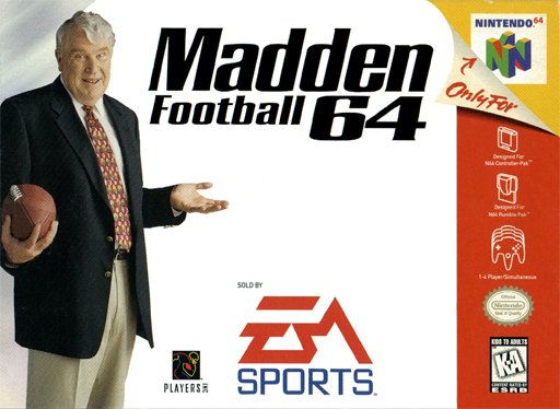 Madden Football 64 box art