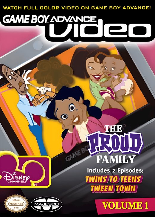 Game Boy Advance Video: The Proud Family: Volume 1 box art