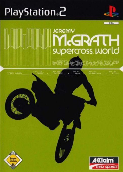 Jeremy McGrath Supercross World box art