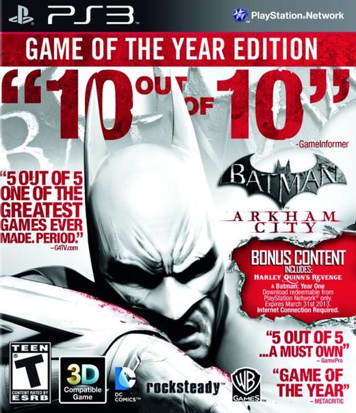 Batman: Arkham City: Game of the Year Edition box art
