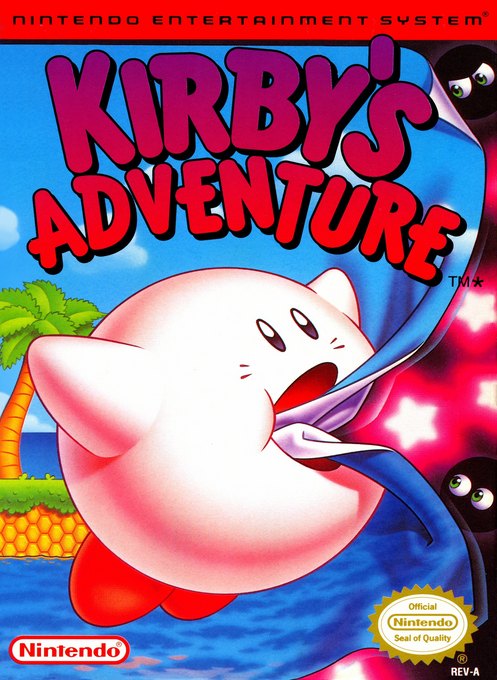 Kirby's Adventure Rev PRG1 box art