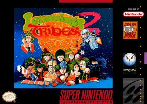 Lemmings 2: The Tribes box art