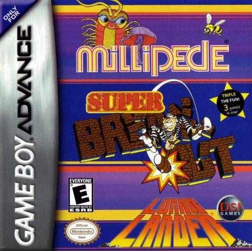 Millipede / Super Breakout / Lunar Lander box art