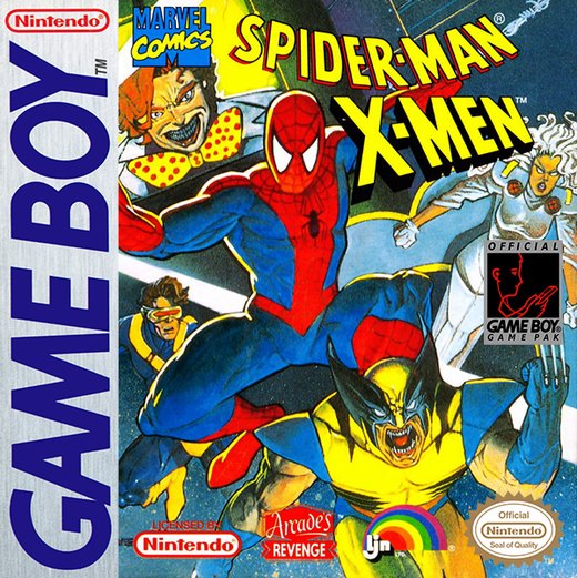 Spider-Man and the X-Men in Arcade's Revenge box art