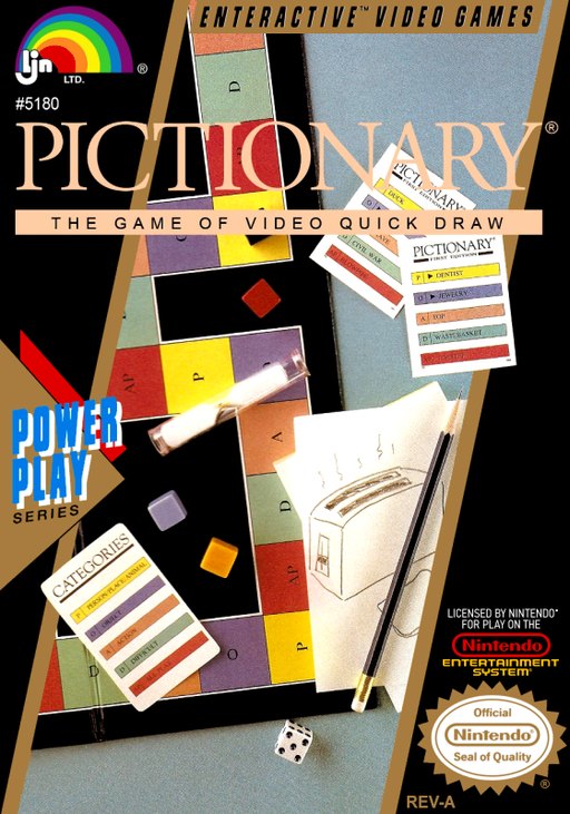 Pictionary: The Game of Video Quick Draw box art