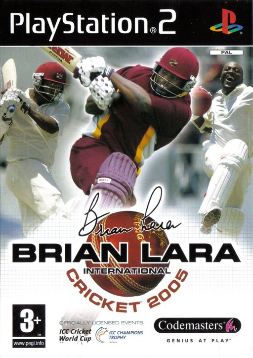 Brian Lara International Cricket 2005 box art