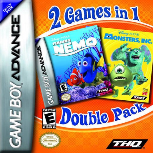 2 Games in 1: Monsters, Inc. / Finding Nemo box art
