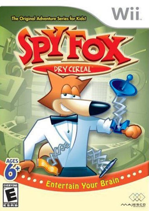 Spy Fox in Dry Cereal box art