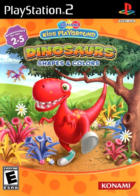 Konami Kids Playground: Dinosaurs: Shapes _ Colors box art
