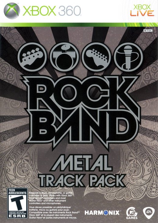 Rock Band Metal Track Pack box art