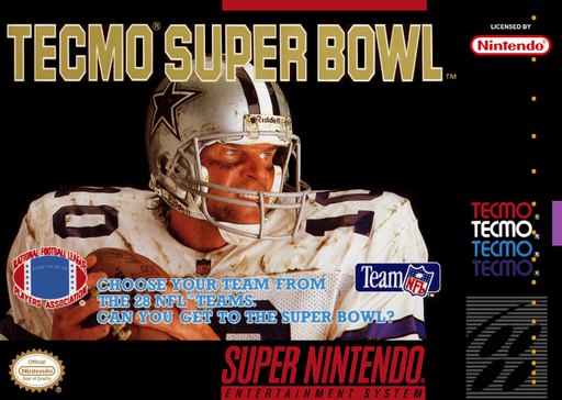 Tecmo Super Bowl box art