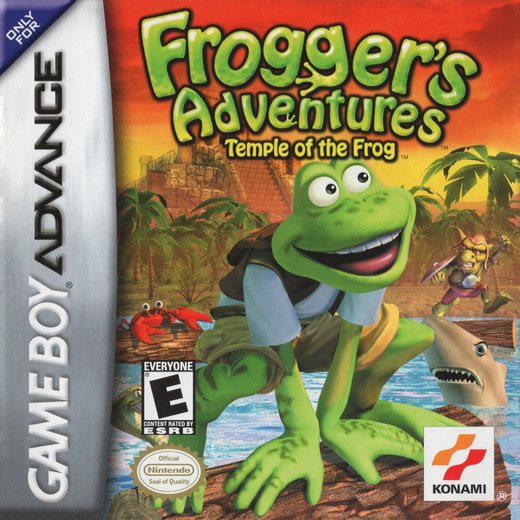 Frogger's Adventures: Temple of the Frog box art