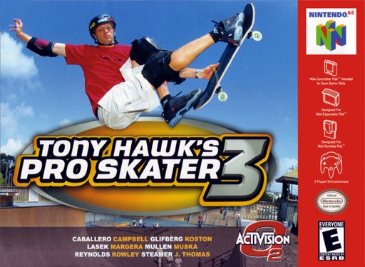Tony Hawk's Pro Skater 3 box art